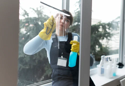 Nettoyage de vitres intérieures et extérieures à la Gaude